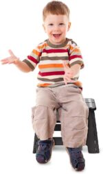 ACSTEP Folding Step Stool 9'' Tall Kids Step Stool Holds Up to 300 lb Plastic Foldable Step Stools for Kids Non-Slip Surface with Carry Handle Collapsible Stool for Home, Outdoor and Indoor(Black) - Image 8