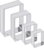 Rectangle cookie cutter ANCKNE Stainless Steel Rectangle Biscuit Molds Square Pastry Molds Fondant Cake Cookie Cutter Set 1 Inch Depth - Image 2