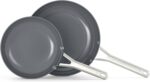 Calphalon® Ceramic Nonstick 8" and 10" Frying Pan Set, Silver Ash - Image 2