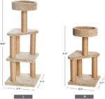 Amazon Basics Cat Tree - Indoor Cat & Kittens Multi-Level Climbing Activity Tower with Scratching Posts, Large (45.9"H) - Beige - Image 8