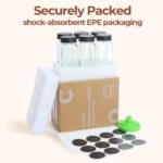 ComSaf 6Pcs 4oz Glass Spice Jars with Shaker Lids, 21 Labels, Spice Jars Trial Set & Supplement Set, Empty Spice Containers and Square Spice Bottles for Kitchen and Seasoning - Image 9