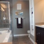 YEAKE Table Desk Vanity Makeup Mirror,8-Inch Portable Folding Mirror with Metal Stand 90°Adjustable Rotation Tavel Make Up Mirror Hanging Bathroom for Shower Shaving(Gray) - Image 7