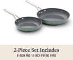 Calphalon® Ceramic Nonstick 8" and 10" Frying Pan Set, Silver Ash - Image 7