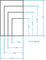 Rectangle cookie cutter ANCKNE Stainless Steel Rectangle Biscuit Molds Square Pastry Molds Fondant Cake Cookie Cutter Set 1 Inch Depth - Image 3