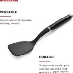KitchenAid Classic Solid Turner, Black, 13.5x 3.3 Inch - Image 4