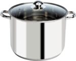 Ecolution Stainless Steel Stock Pot, Encapsulated Induction Ready Cooking Pot with Glass Lid, Oven Safe, Dishwasher Safe Soup Pot, 8-Quart - Image 2