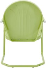 Crosley Furniture Griffith Outdoor Chair, Retro Metal Patio Chairs for Dining, Porch, Deck, Balcony, Key Lime - Image 4