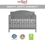 Oxford Baby Nolan 4-in-1 Convertible Crib, Dove Gray, GreenGuard Gold Certified - Image 6