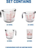 Anchor Hocking Glass Measuring Cups, 4 Piece Set (5 Ounce, 1 Cup, 2 Cup, 4 Cup liquid measuring cups) - Image 8