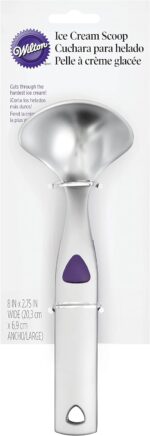 Wilton Heavy-Duty Ice Cream Scoop With Non-Slip Grip, Ice Cream Bar Supplies, Ice Cream Scoops Best Rated Ice Cream Sundae Bar Supplies (Silver) - Image 3