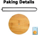 TONLEA Wooden Paper Towel Holder Countertop, Kitchen-Towel-Holder FreeStanding with Non-Slip Base for Bathroom - Image 7