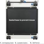 DEVAISE 2 Drawer Mobile File Cabinet with Lock, Commercial Vertical Filing Cabinet for Home Office, White - Image 8