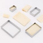 Rectangle cookie cutter ANCKNE Stainless Steel Rectangle Biscuit Molds Square Pastry Molds Fondant Cake Cookie Cutter Set 1 Inch Depth - Image 7