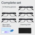 Gaoye Professional Reading Glasses for All Day - Computer Readers with Blue Light Protection - Value Pack - Image 9