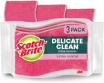 Scotch-Brite Gentle Clean Delicate Scrub Sponges, For Washing Dishes and Cleaning Kitchen, 3 Scrub Sponges - Image 2