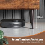 Sweetcrispy Coffee Table, Lift Top Coffee Tables for Living Room, Small Rising Wooden Dining Center Tables with Storage Shelf and Hidden Compartment, Brown - Image 9