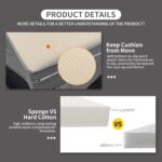 Rattaner 3 Pieces Patio Furniture Set Outdoor Sectional Wicker Patio Furniture Patio Couch with Ottoman and Outdoor Storage Table All-Weather Anti-Slip Cushions Waterproof Covers, Light Grey - Image 5