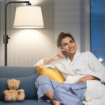 【Upgraded】 Dimmable Floor Lamp, 1000 Lumens LED Edison Bulb Included, Arc Floor Lamps for Living Room Modern Standing Lamp with Linen Shade, Tall Lamp for Bedroom Office Dining Room- Black - Image 9