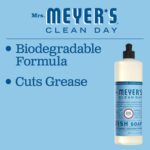 MRS. MEYER'S CLEAN DAY Liquid Dish Soap, Biodegradable Formula, Rain Water, 16 fl. oz - Image 6