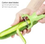 Original Vegetable Fruit Peeler Carbon Steel Blade 3 Pack Red/Green/Yellow… - Image 5