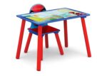 Delta Children - Marvel Spidey and His Amazing Friends 4-Piece Toddler Room-in-a-Box Set – Includes Sleep and Play Toddler Bed, Table, 1 Chair and Fabric Toy Box, Blue/Red - Image 14