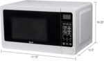 Avanti MT7V0W Microwave Oven 700-Watts Compact with 6 Pre Cooking Settings, Speed Defrost, Electronic Control Panel and Glass Turntable, White - Image 7