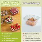 42 PCS Food Storage Containers with Lids (21 Containers & 21 Lids) - Reusable Plastic Food Containers for Kitchen Storage and Organization BPA-Free Leakproof Meal Prep Container with Labels & Pen - Image 6