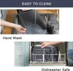 Cutting Boards for Kitchen, Large-Small Cutting Board Set of 3, Dishwasher Safe, Juice Groove, Easy Grip Handle, Non-Slip Rubber Cutting Board - Image 6