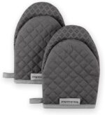 KitchenAid Asteroid Mini Oven Mitt, 5.5"x8", Charcoal Grey 2 Count - Image 2