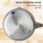 SENSARTE Nonstick Skillet, Deep Frying Pan 10/11/12-inch, Saute Pan with Lid, Stay-cool Handle, Healthy Stone Cookware Cooking Pan, Induction Compatible (10-Inch/3.5QT) - Image 10