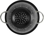 GoodCook Gourmet Colander, 5qt capacity, Stainless Steel with Handles and Elevated Pedestal Foot, Bold Black - Image 4