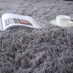 Area Rugs for Bedroom Living Room: 4x6 Grey Fuzzy Shag Shaggy Rug - Soft Plush Furry Bedside Dorm Throw Rug - Indoor Floor Carpet for Kids Girls Boys Home,Dark Gray - Image 5