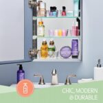 25 PCS Clear Plastic Drawer Organizers Set, 4 Sizes Clear Drawer Organizers & storage Bins for Makeup/Jewelry Vanity, Kitchen Gadgets Or Office Desk. Bathroom Drawer Organizer Trays With Non-Slip Pads - Image 6