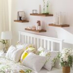 HOOBRO Floating Shelves for Wall, Wall Mounted Shelf Set of 2, 15.7" Hanging Shelf with Invisible Brackets, for Wall in Bathroom, Bedroom, Toilet, Kitchen, Living Room, Office, Rustic Brown BF40BJ01 - Image 9