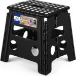 ACKO Folding Step Stool 13 inch Heavy Duty Plastic Foldable Step Stool for Kids and Adults, Small Collapsible Fold Up Stepping Stool 1 Pack - Image 2