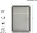 KitchenAid 9x13in Nonstick Aluminized Steel Baking Sheet, Contour Silver - Image 3