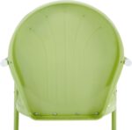 Crosley Furniture Griffith Outdoor Chair, Retro Metal Patio Chairs for Dining, Porch, Deck, Balcony, Key Lime - Image 13
