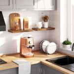 HOOBRO Floating Shelves for Wall, Wall Mounted Shelf Set of 2, 15.7" Hanging Shelf with Invisible Brackets, for Wall in Bathroom, Bedroom, Toilet, Kitchen, Living Room, Office, Rustic Brown BF40BJ01 - Image 6