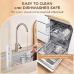 Glass Food Processor with 4 Blades & 4 Bowls (8 Cup + 3x0.5 Cup), Small Food Processor& Meat Grinder - Compact Design for Meal Prep, Baby Food, Sauces - Dishwasher Safe - Image 8