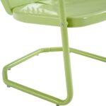 Crosley Furniture Griffith Outdoor Chair, Retro Metal Patio Chairs for Dining, Porch, Deck, Balcony, Key Lime - Image 14
