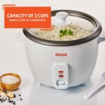IMUSA USA GAU-00011 Electric Nonstick Rice Cooker 3-Cup (Uncooked) 6-Cup (Cooked), White - Image 5