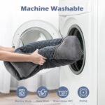 INVENHO Dog Bed for Large Medium Small Dogs, Rectangle Washable Orthopedic Dog Bed, Soft Calming Sleeping Puppy Bed Durable Pet Cuddler with Anti-Slip Bottom S(20"x19"x6") - Image 7