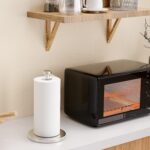 VEHHE Paper Towel Holder Countertop, Stainless Steel Paper Towel Holder Stand with Weighted Base Suction Cups, Standing Paper Towel Roll Holder for Kitchen Bathroom (Silver) - Image 8