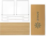 ZINUS Jennifer 55 Inch White Frame Desk, Computer Workstation, Office Desk, Dining Table, Easy Assembly, Natural - Image 9