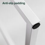 ZINUS Jennifer 55 Inch White Frame Desk, Computer Workstation, Office Desk, Dining Table, Easy Assembly, Natural - Image 6