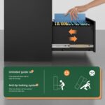 Letaya Metal Lateral File Cabinets with Lock,2 Drawer Steel Wide Filing Organization Storage Cabinets,Home Office Furniture for Hanging Files Letter/Legal/F4/A4 Size (Blcak-2 Drawer) - Image 8