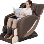 2025 Zero Gravity Massage Chair Full Body, with 6 Auto Modes, Foot Massage, Waist Heating, Bluetooth, Brown - Image 2