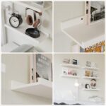 RICHER HOUSE 5 Set White Floating Shelves, Modern Picture Ledge Shelf with Lip for Wall Storage in Nursery, Bedroom, Living Room, Bathroom - Image 5