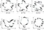 6PCS Flower Cookie Cutter Set, 3 Inches Flower Shaped Cookie Cutter-Daisy, Tulip, 3 Shaped of Flowers, Butterfly, Stainless Steel Cookie Cutters, Baking Tool for Homemaking Cookie - Image 3