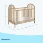 Graco Olivia Convertible Crib (Driftwood) – GREENGUARD Gold Certified, 100% Solid Wood, Fits Standard Crib Mattress, Converts to Toddler Bed and Daybed, 4 Adjustable Mattress Heights - Image 5